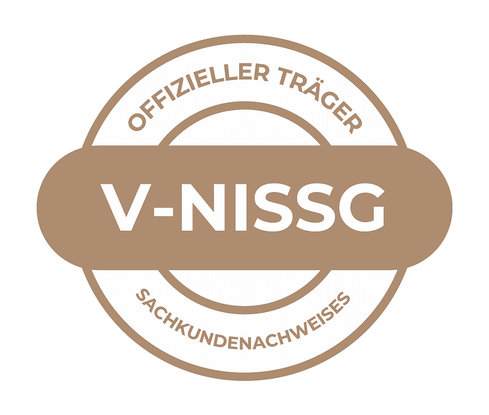 V-NISSG Siegel: Offizieller Träger des Sachkundenachweises